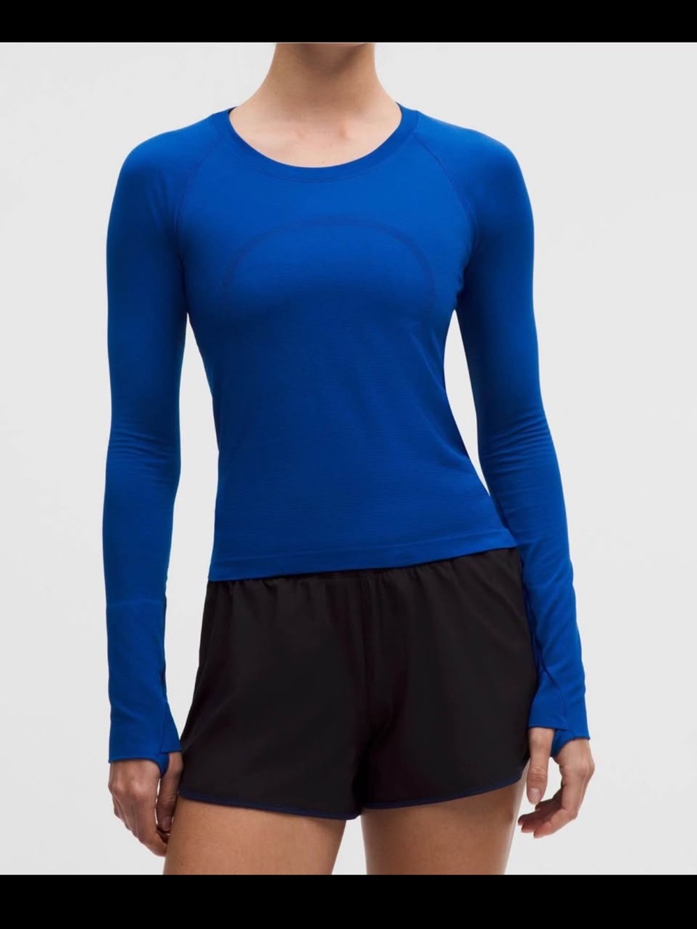 Lululemon Swiftly Tech long sleeve blue shirt size 2